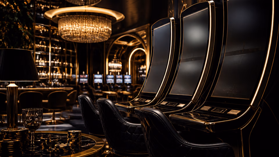 Black Label Casino slot lobby illustration